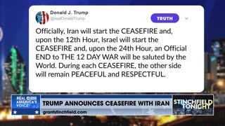 IRAN AGREES TO CEASEFIRE