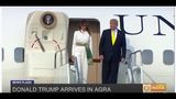 President Trump and First Lady Melania Trump arrives in Agra