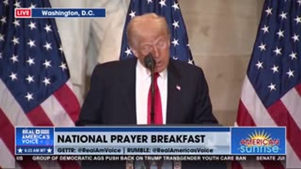 PRESIDENT TRUMP ADDRESSES THE NATIONAL PRAYER BREAKFAST