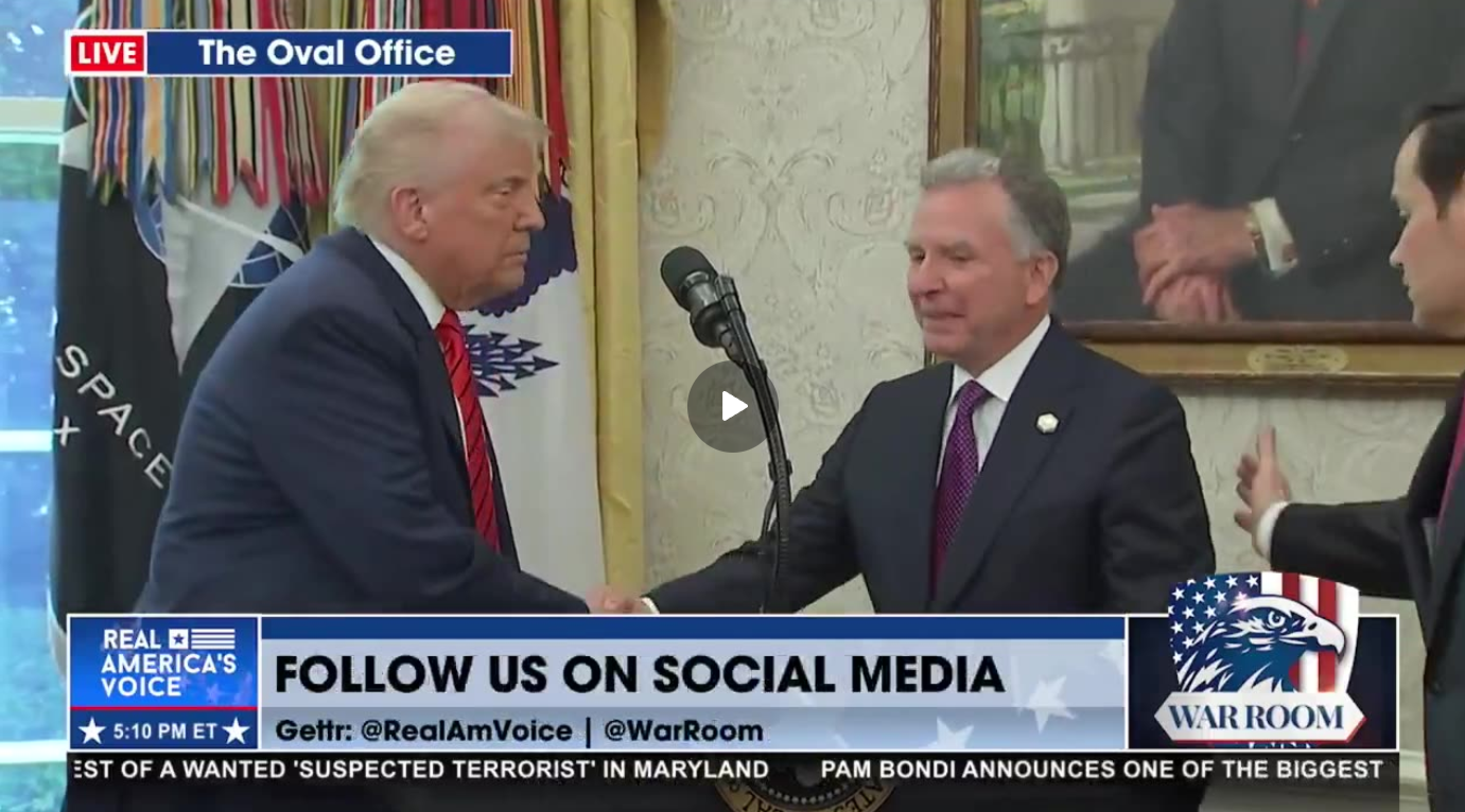 TRUMP PARTICIPATES IN THE SWEARING IN OF THE SPECIAL ENVOY