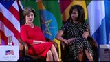 Mrs. Obama and Mrs. Bush on being first lady