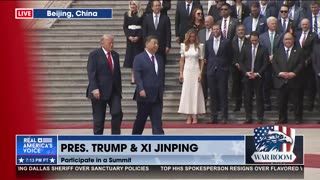 President Trump and President Xi Presented with National Anthems