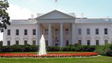 Crowd gathers outside White House in response to events in Afghanistan, while Biden is on vacation