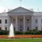 Crowd gathers outside White House in response to events in Afghanistan, while Biden is on vacation