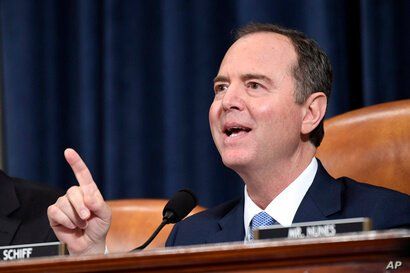 Chairman of the House Intelligence Committee Adam Schiff, D-Calif., questions former U.S. Ambassador to Ukraine Marie…