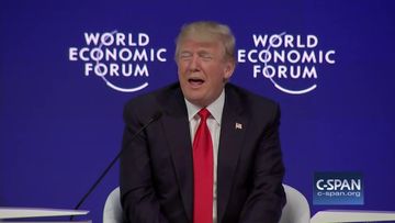 President Trump on press at World Economic Forum (C-SPAN)