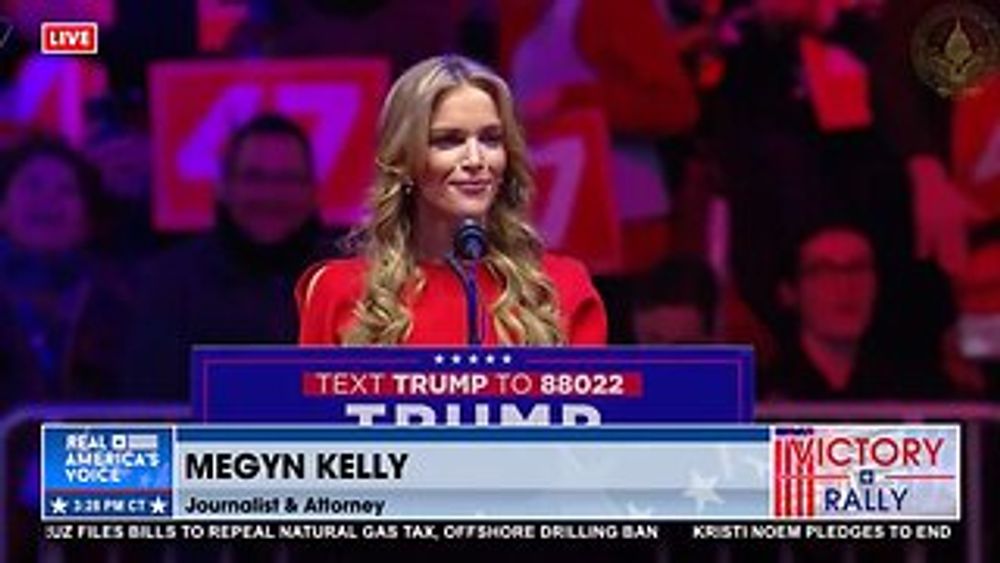 MEGYN KELLY AT TRUMP’S VICTORY RALLY