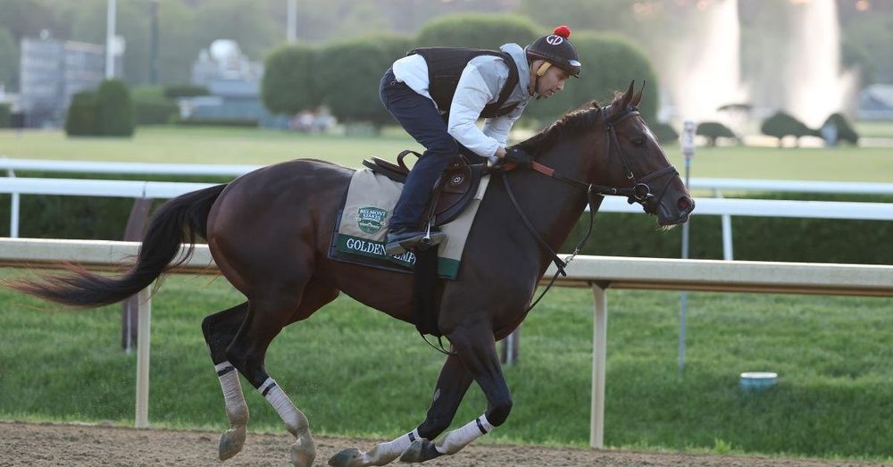 Golden Tempo wins 158th Belmont Stakes