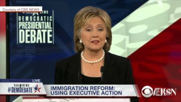Clinton says she’ll go further on immigration reform