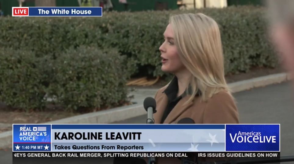 PRESS SEC LEAVITT LAYS DOWN THE HAMMER: RESPECT THE WORK