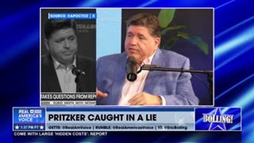 PRITZKER CAUGHT IN A LIE
