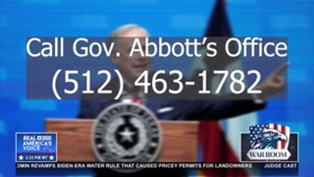 “CALL THE GOVERNOR” (OF TEXAS)