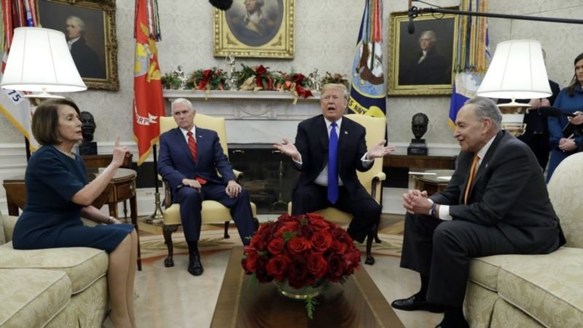 Trump, Democrats Clash in Oval Office