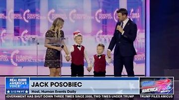 JACK POSOBIEC’S FAMILY JOINS HIM ON STAGE