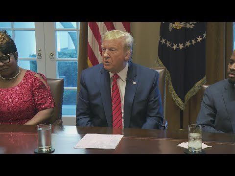 President Trump Attends a Meeting and Photo Opportunity with Black Leaders