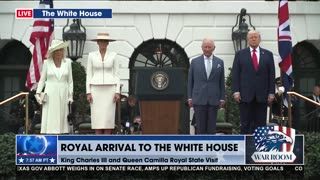 ROYAL ARRIVAL AT THE WHITE HOUSE