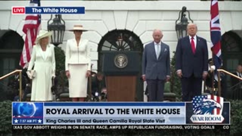 ROYAL ARRIVAL AT THE WHITE HOUSE