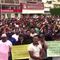 Thousands of migrants marching and reuniting in Tapachula