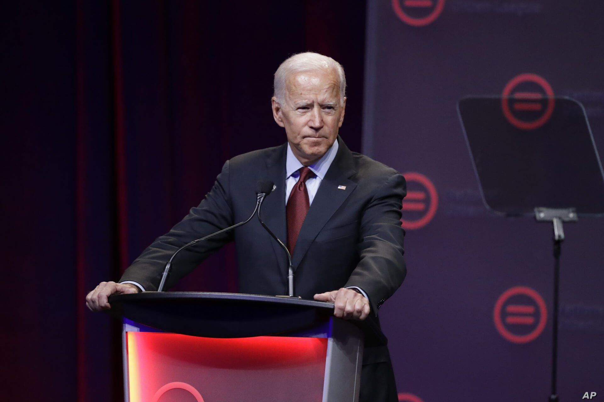 Democratic presidential candidate former Vice President Joe Biden, speaks during the National Urban League Conference, Thursday, July 25, 2019, in Indianapolis. (AP Photo/Darron Cummings)