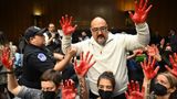 Ceasefire protesters repeatedly interrupt Blinken's Senate testimony