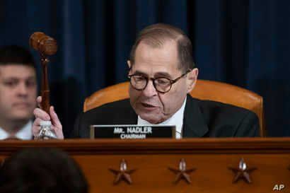 House Judiciary Committee Chairman Rep. Jerrold Nadler, D-N.Y., gavels a recess of a House Judiciary Committee markup 