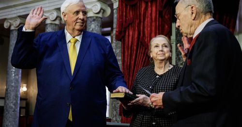 Former West Virginia Governor Jim Justice sworn in as latest GOP senator