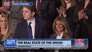 FIRST LADY MELANIA TRUMP ENTERS THE GALLERY