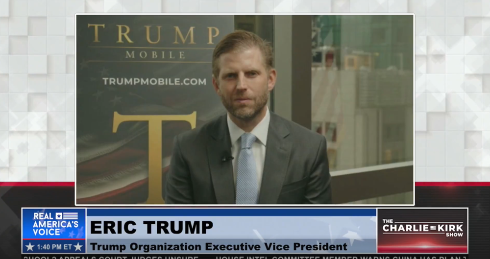 ERIC TRUMP ANNOUNCES TRUMP MOBILE