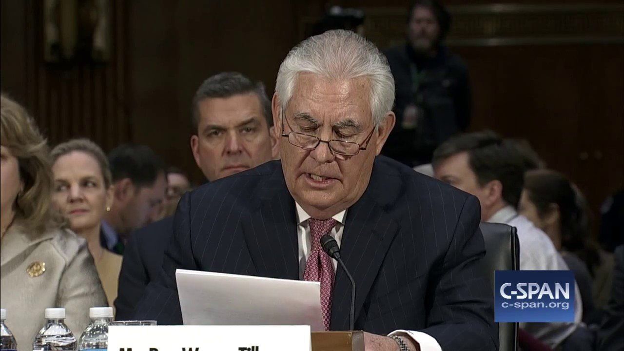 Secretary of State Nominee Rex Tillerson Opening Statement (C-SPAN)