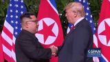 President Trump and North Korean leader Kim Jong Un Handshake (C-SPAN)