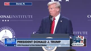 PRESIDENT TRUMP IN DORAL, FLORIDA