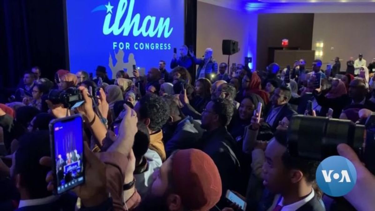 Young Muslims Celebrate with First Somali-American in Congress