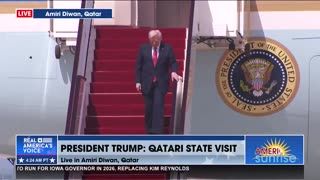 PRESIDENT TRUMP ARRIVES IN QATAR