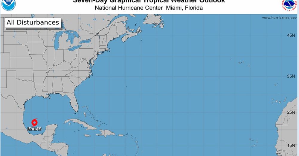 Tropical Storm Isaias forms in Gulf, forecast to become first hurricane of Atlantic season