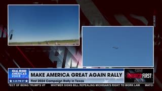 TRUMP FORCE ONE SPOTTED ABOVE WACO, TX!