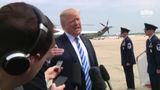 President Trump Makes a Statement Prior to Boarding AirForce One