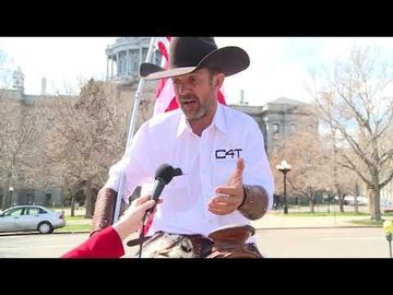 Cowboys For Trump Couy Griffin Heads To New York To #ReOpenAmerica Makes A Stop In Denver Colorado