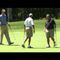 Raw: Obama tees off vacation at golf course