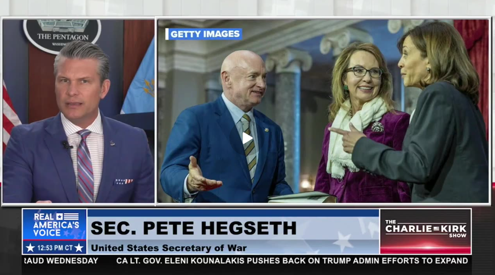 SEC OF WAR WEIGHS IN ON HIS CENSURE OF MARK KELLY: GETTING DEMOTED