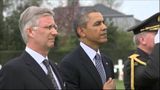 Obama honors American WWI dead in Belgium
