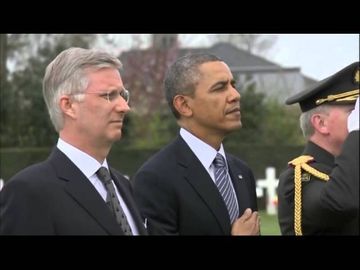 Obama honors American WWI dead in Belgium