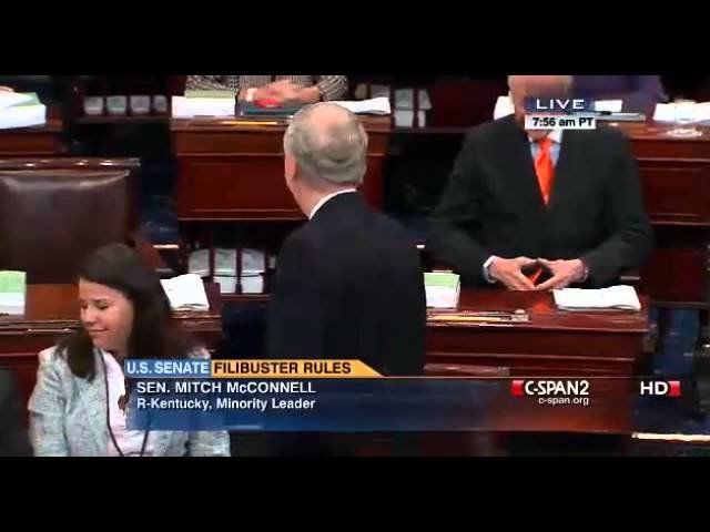 Sen. Mitch McConnell’s filibuster joke