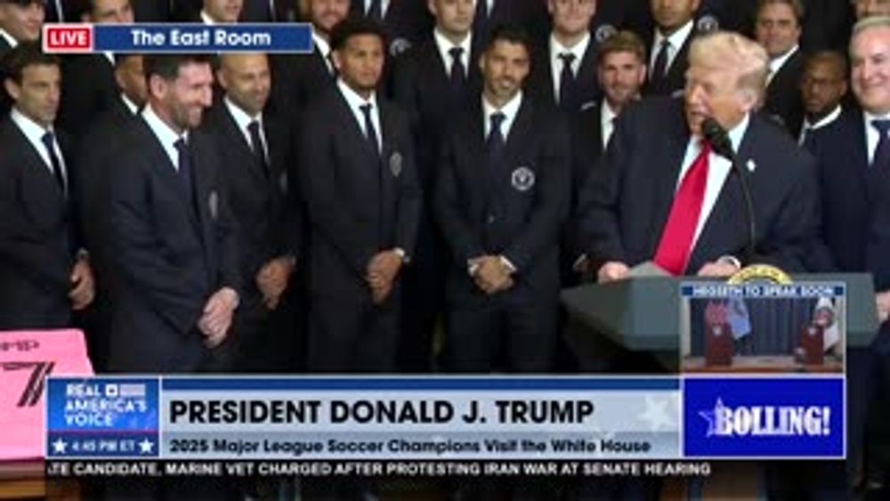 PRESIDENT TRUMP WELCOMES INTER MIAMI CF TO THE WHITE HOUSE