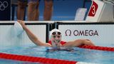 Katie Ledecky wins the gold in the 800m for 4th consecutive Olympics