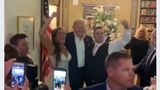 President Donald Trump Made A Surprise Appearance At A Wedding Saturday Night