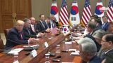 President Trump Participates in a Meet and Greet with US and Republic of Korea Service Members