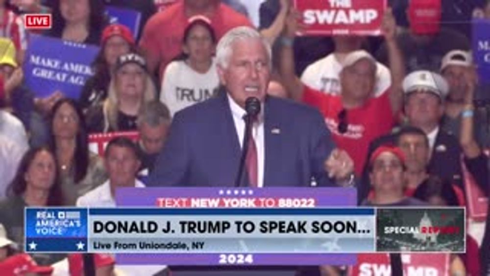 Bruce Blakeman Speaks At Trump Rally In New York