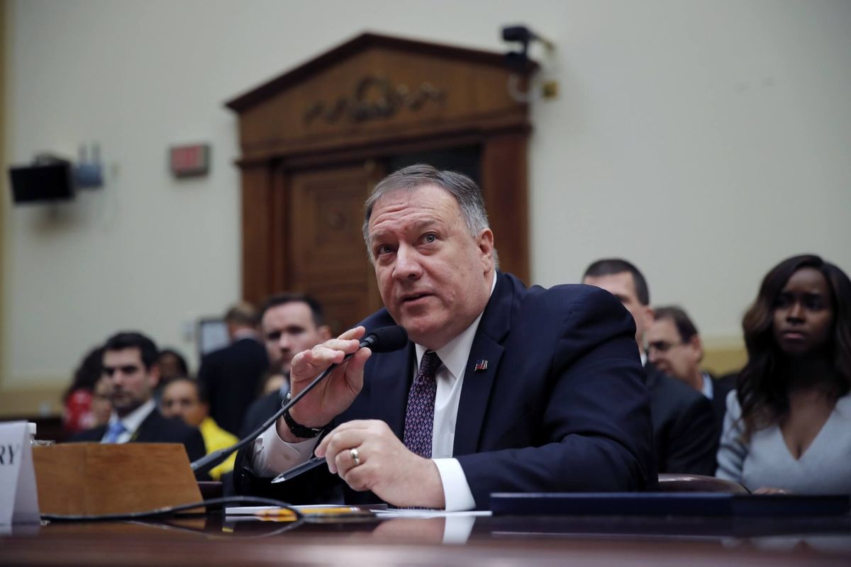 Pompeo Jousts with Democrats at Hearing, First Since Impeachment