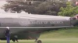 President Trump Departs the White House in Marine One