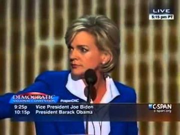 Gov. Jennifer Granholm goes nuts for Obama